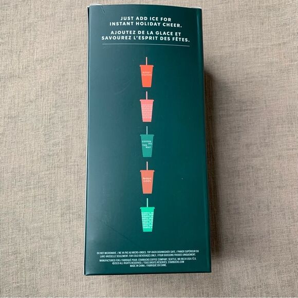 Starbucks Christmas Reusable 2019 Cold Cups 5 pack - Picture 3 of 4